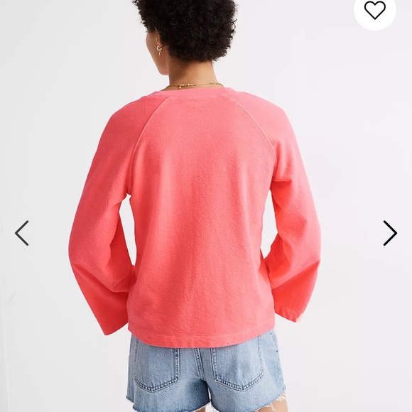 Madewell Terry Raglan Sweatshirt NWT Size XS - Picture 4 of 6